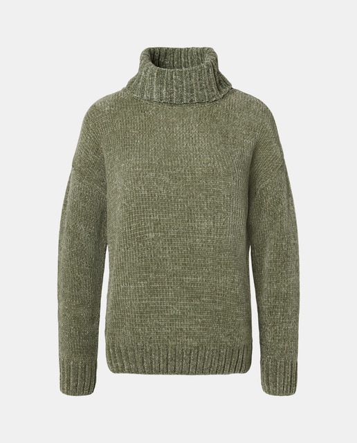 Imagem 0 de Camisola de Malha Chenille de Gola Dobrada