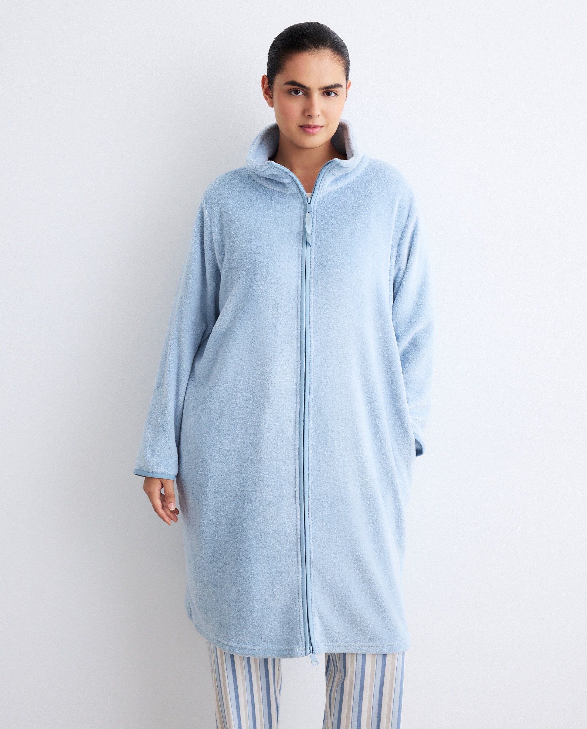 Robe com fecho-éclair 410 Azul Claro-1