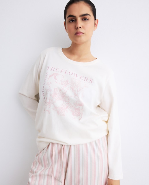Imagem 0 de Pijama com Calças às Riscas