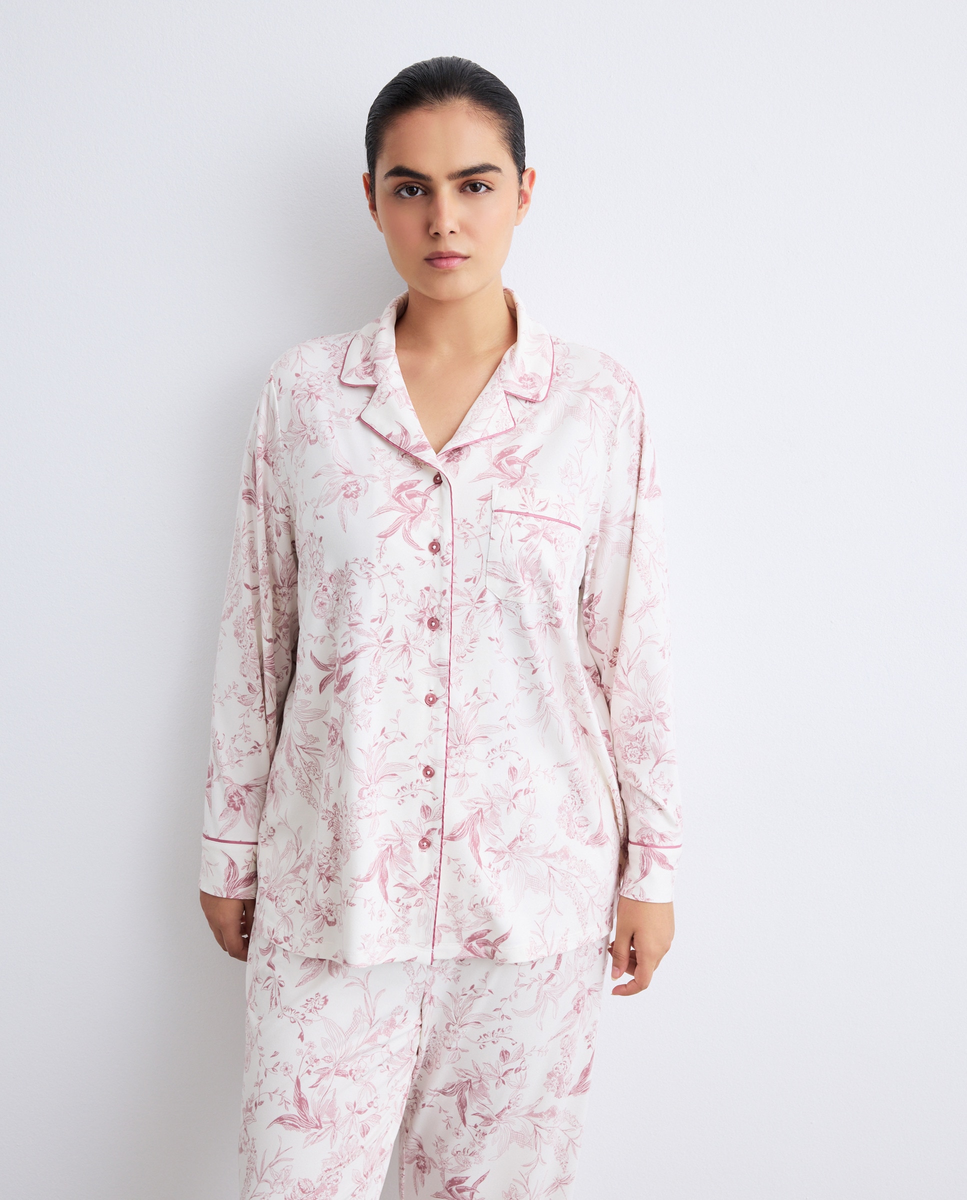 Pijama Camiseiro Rosa-2