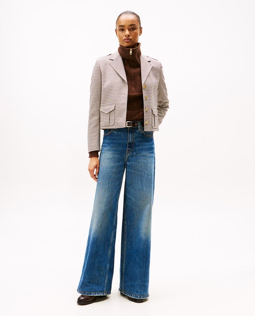 Imagem 0 de Jeans Wide Leg com Cintura Regular