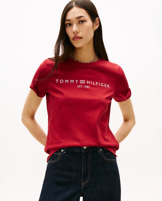 Imagem 0 de T-shirt com Logótipo à Frente e Decote Redondo