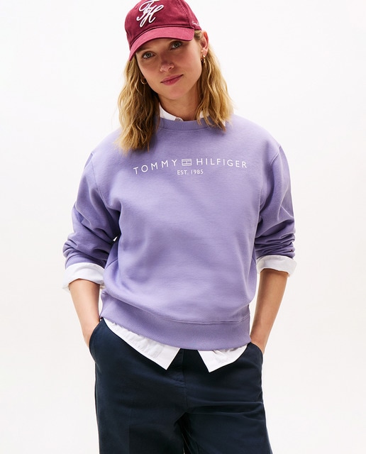 Imagem 0 de Sweatshirt de Decote Redondo com Logótipo à Frente