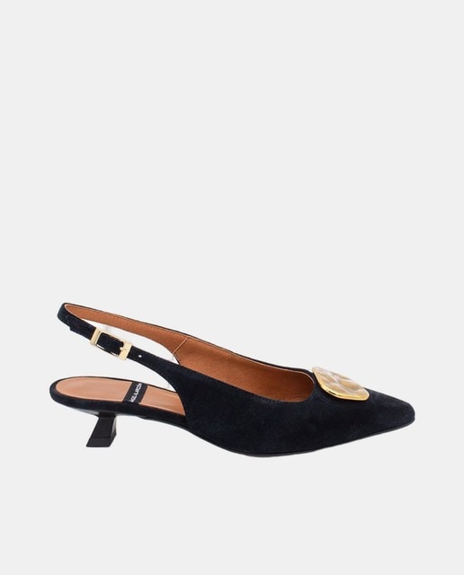 Imagem 0 de Sapatos Tipo Mules com Salto