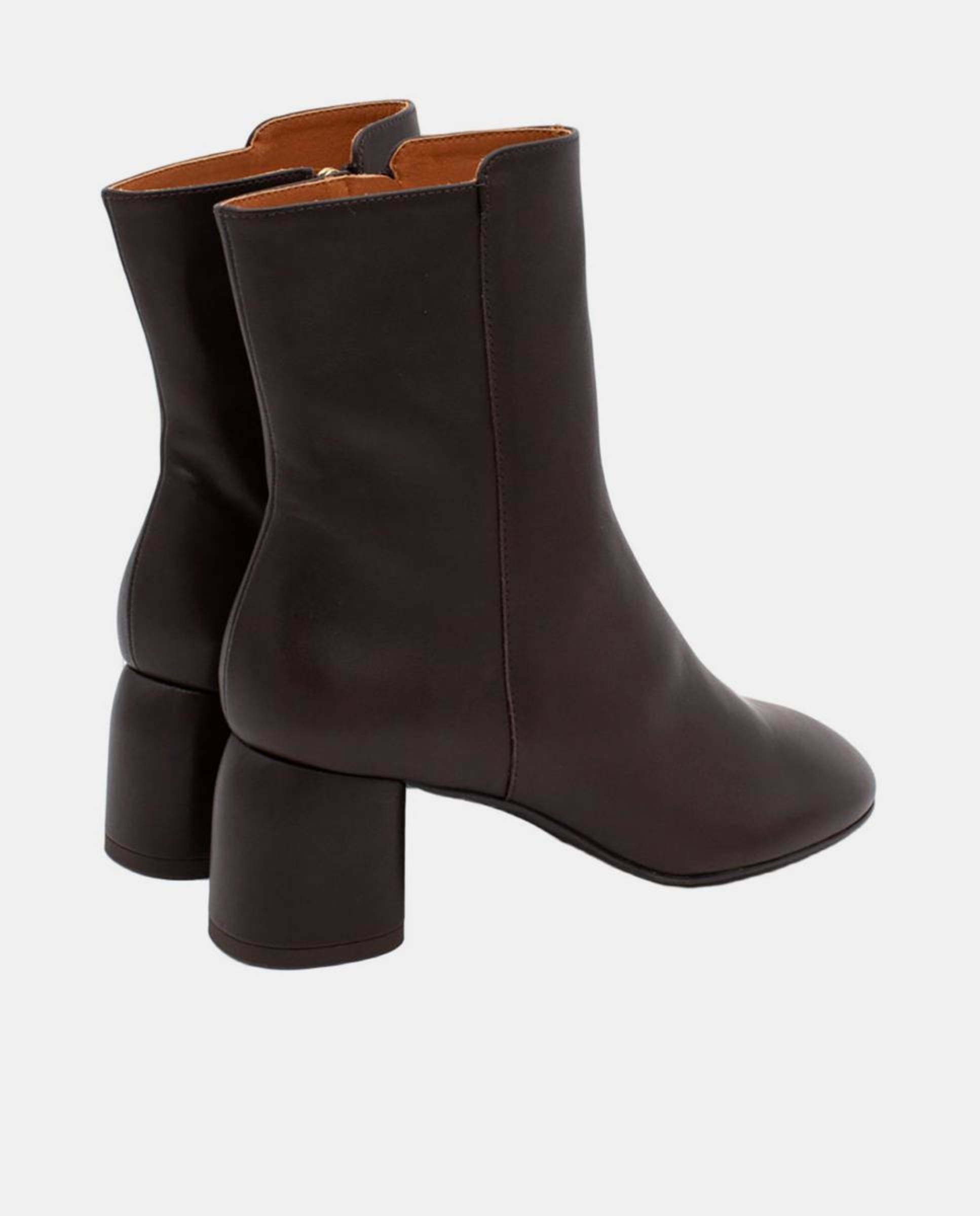 Botins com tacão Castanho-escuro-3