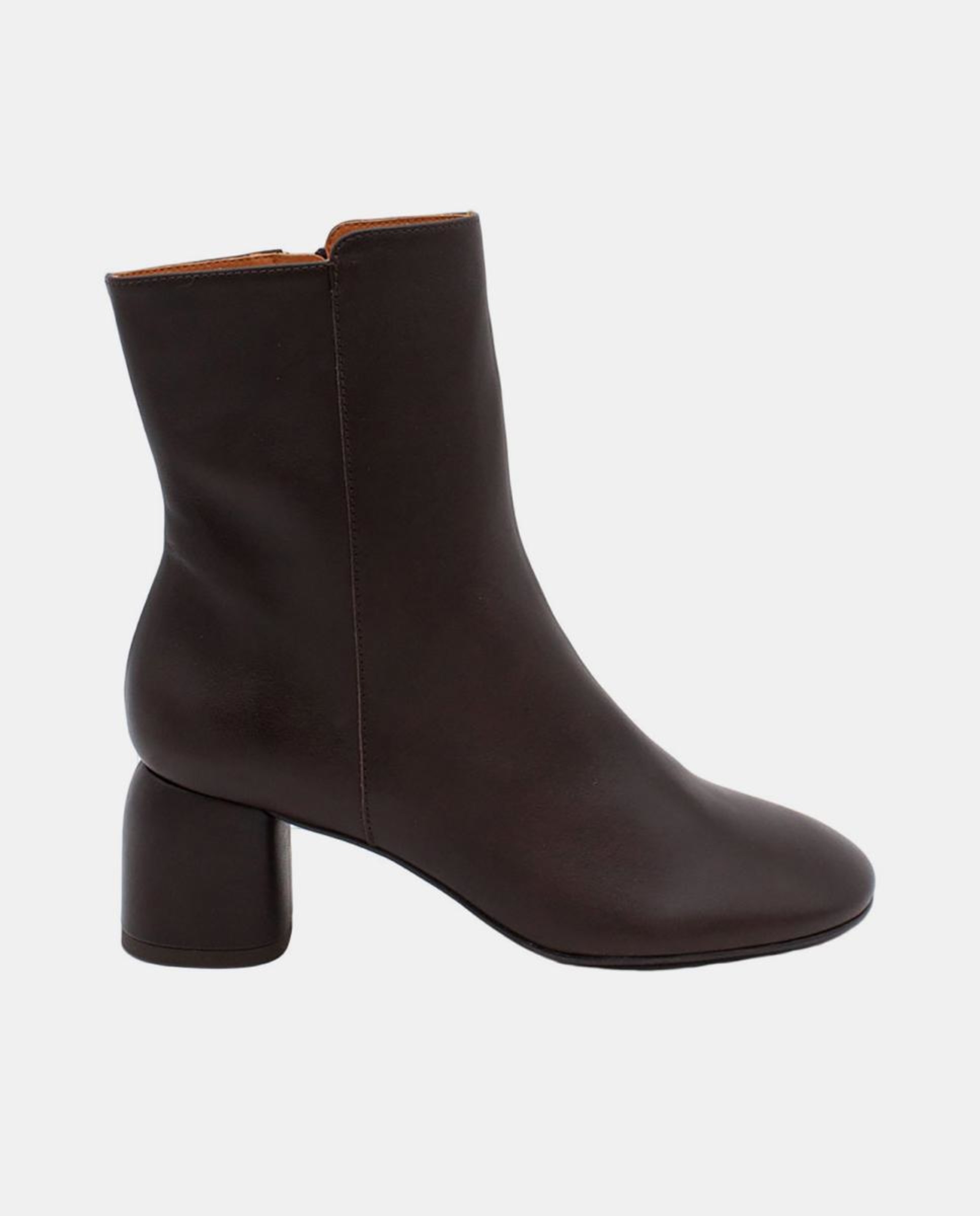 Botins com tacão Castanho-escuro-1