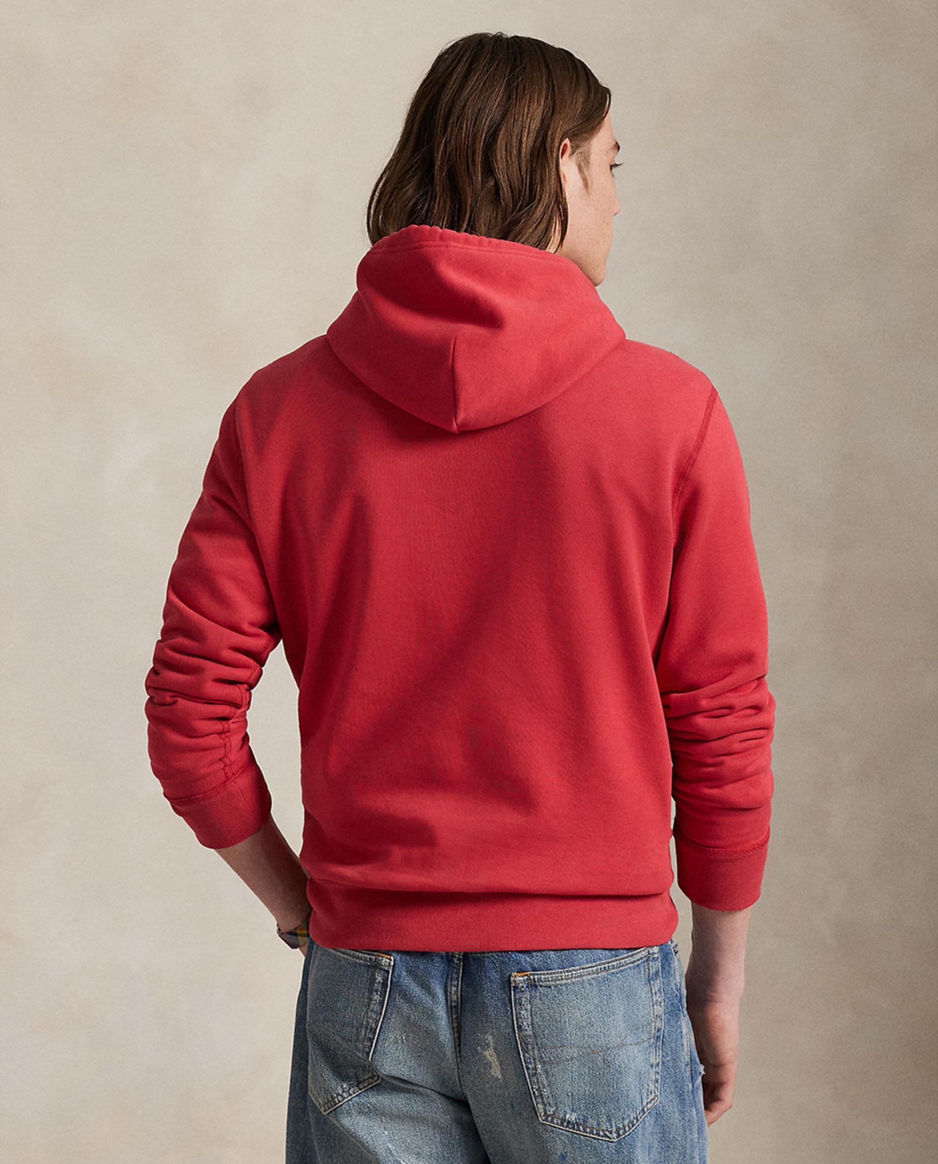 Sweatshirt de Felpa com Capuz Vermelho-2