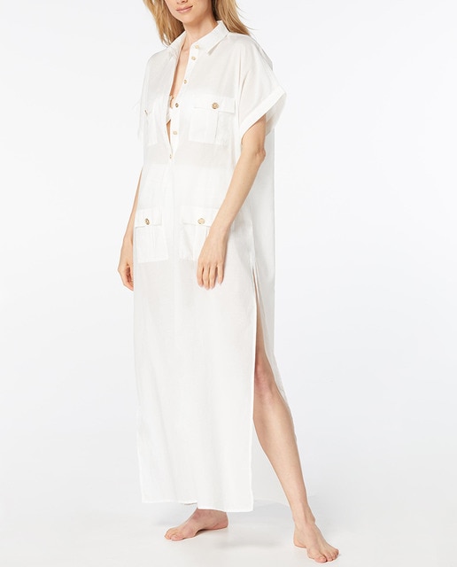 Imagen 0 de Vestido camisero largo