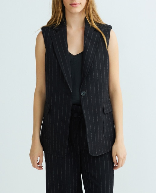 Imagen 0 de Blazer de mujer sin mangas 3/4 con botones