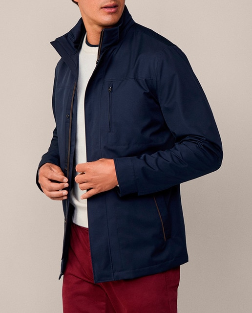 Imagen 0 de Parka de hombre ligera de viaje azul marina tallas grandes