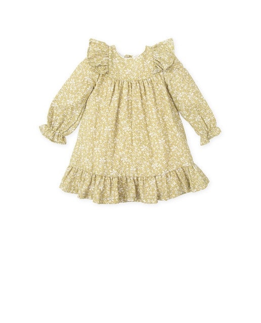Imagen 0 de Vestido de bebé niña estampado con volantes