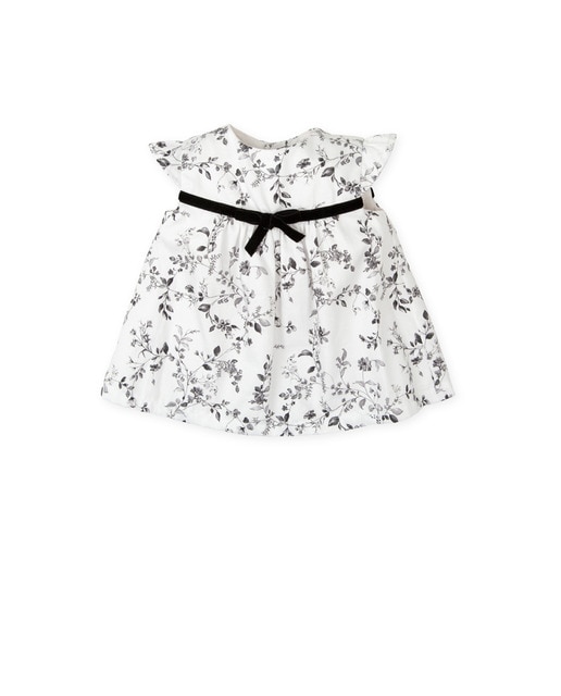 Imagen 0 de Vestido de bebé niña estampado con lazo