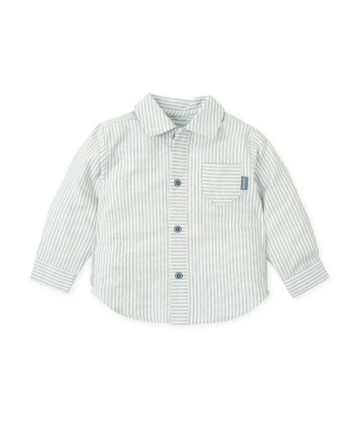 Imagen 0 de Camisa de bebé niño a rayas de manga larga
