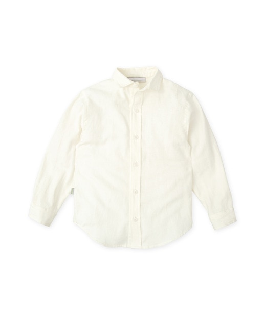 Imagen 0 de Camisa de bebé niño de manga larga en blanco químico