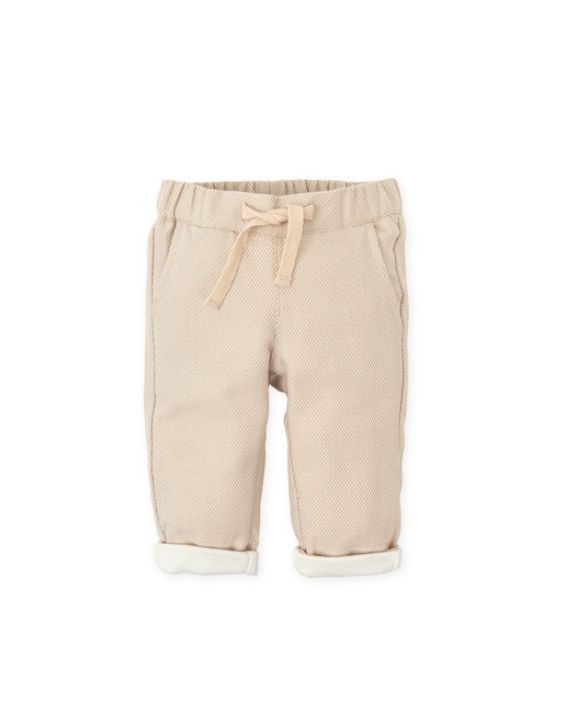 Imagen 0 de Pantalón de niño arena con cordón de ajuste