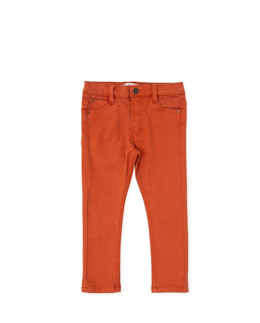 Imagen 0 de Pantalón de bebé niño cinco bolsillos en tejido liso