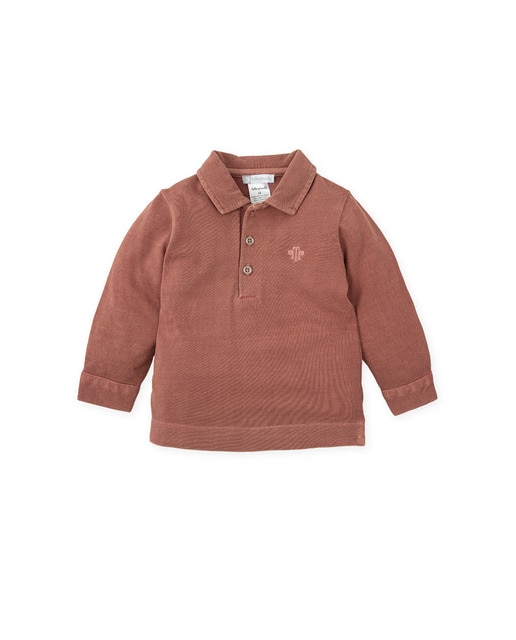 Imagen 0 de Polo de bebé niño piqué de manga larga