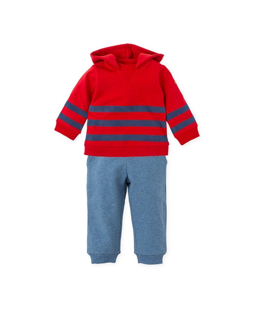 Imagen 0 de Conjunto de bebé niño 2 piezas sin pie rojo y azul
