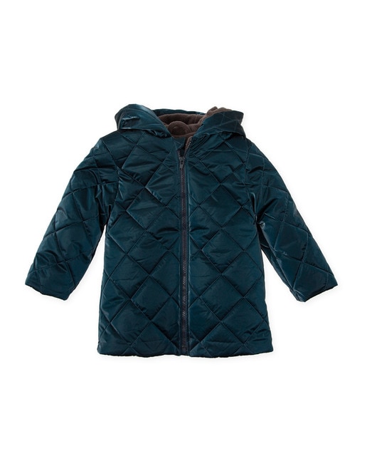 Imagen 0 de Parka de bebé niña acolchada con capucha y cierre de cremallera