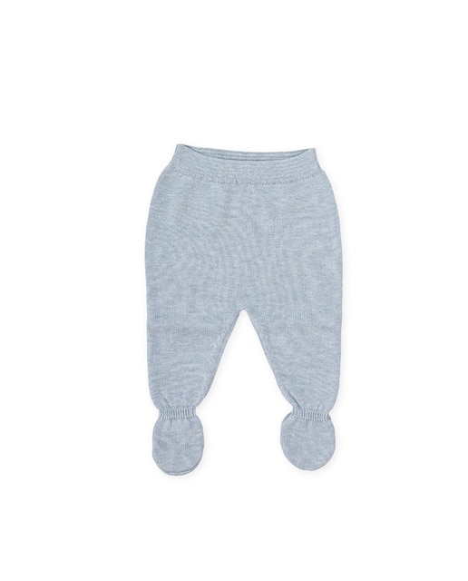 Imagen 0 de Polaina de bebé niño tricot en tejido liso