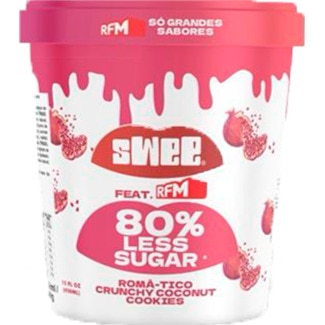 Gelado Vegan Romã-Tico Crunchy Coconut Cookies embalagem 450 ml - Swee