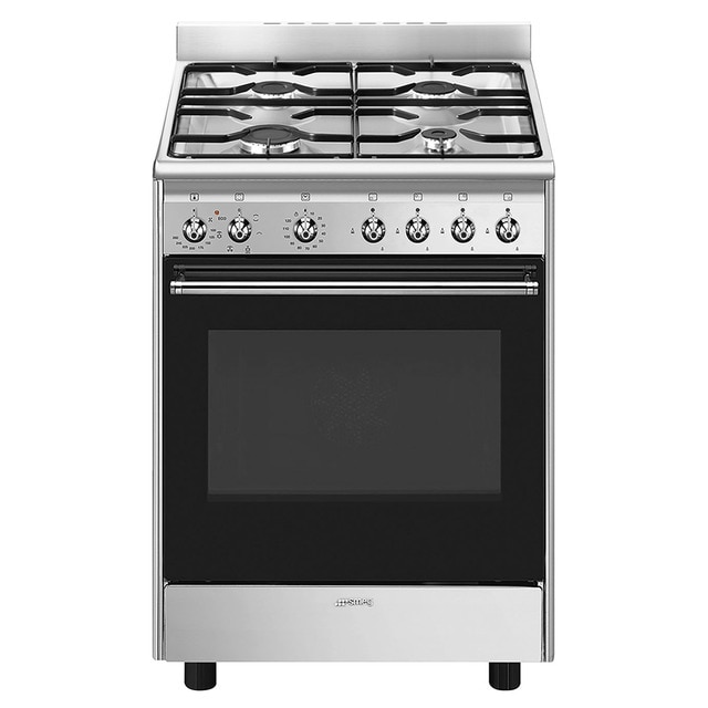 Imagen 0 de Cocina compacta gas Smeg 60 cm, 1 cavidad de horno - CX60GMX