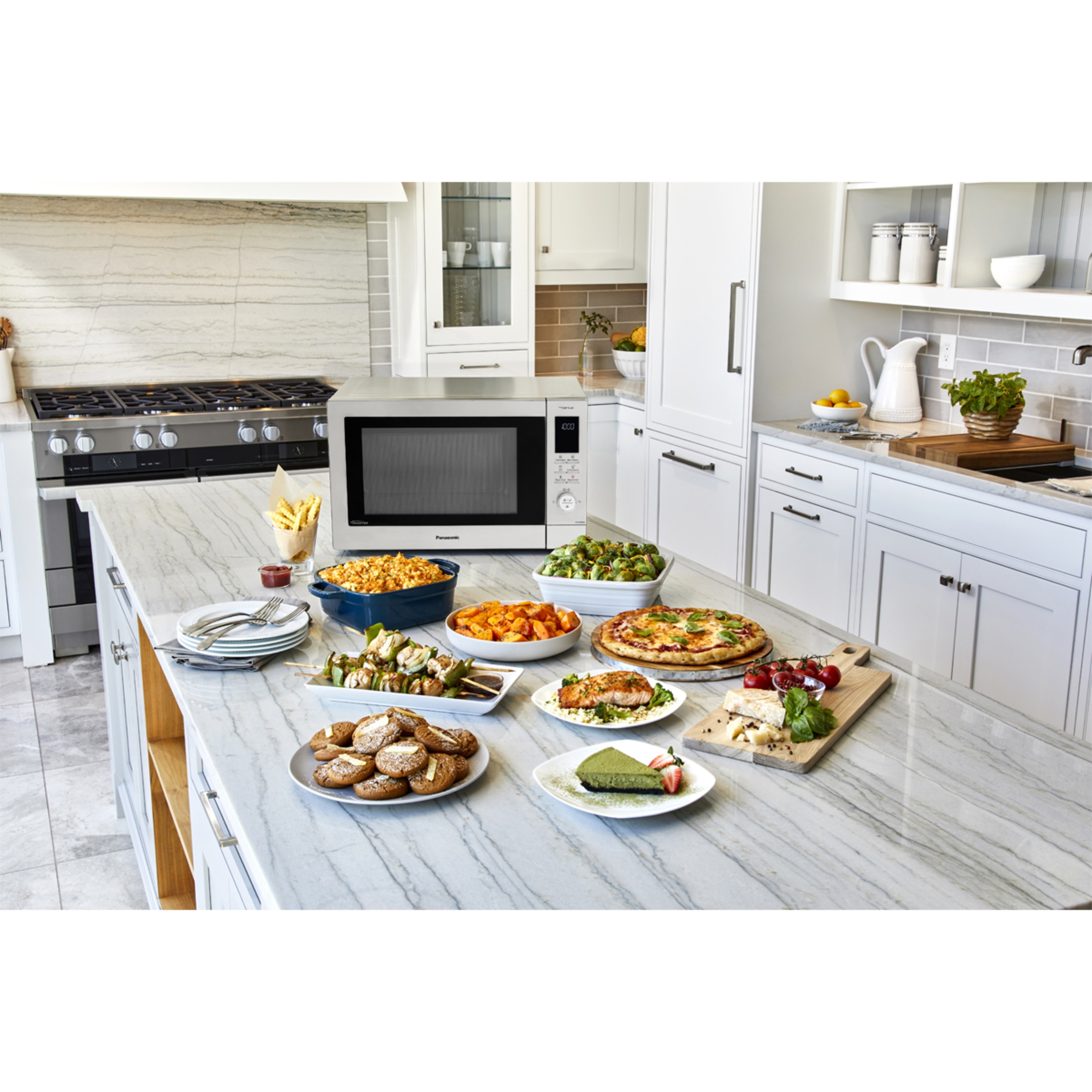Microondas  Panasonic 34 litros con grill y Airfry - NN-CD88QSEPG Inox-5