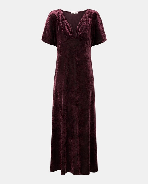 Imagem 0 de Vestido Liso de Veludo