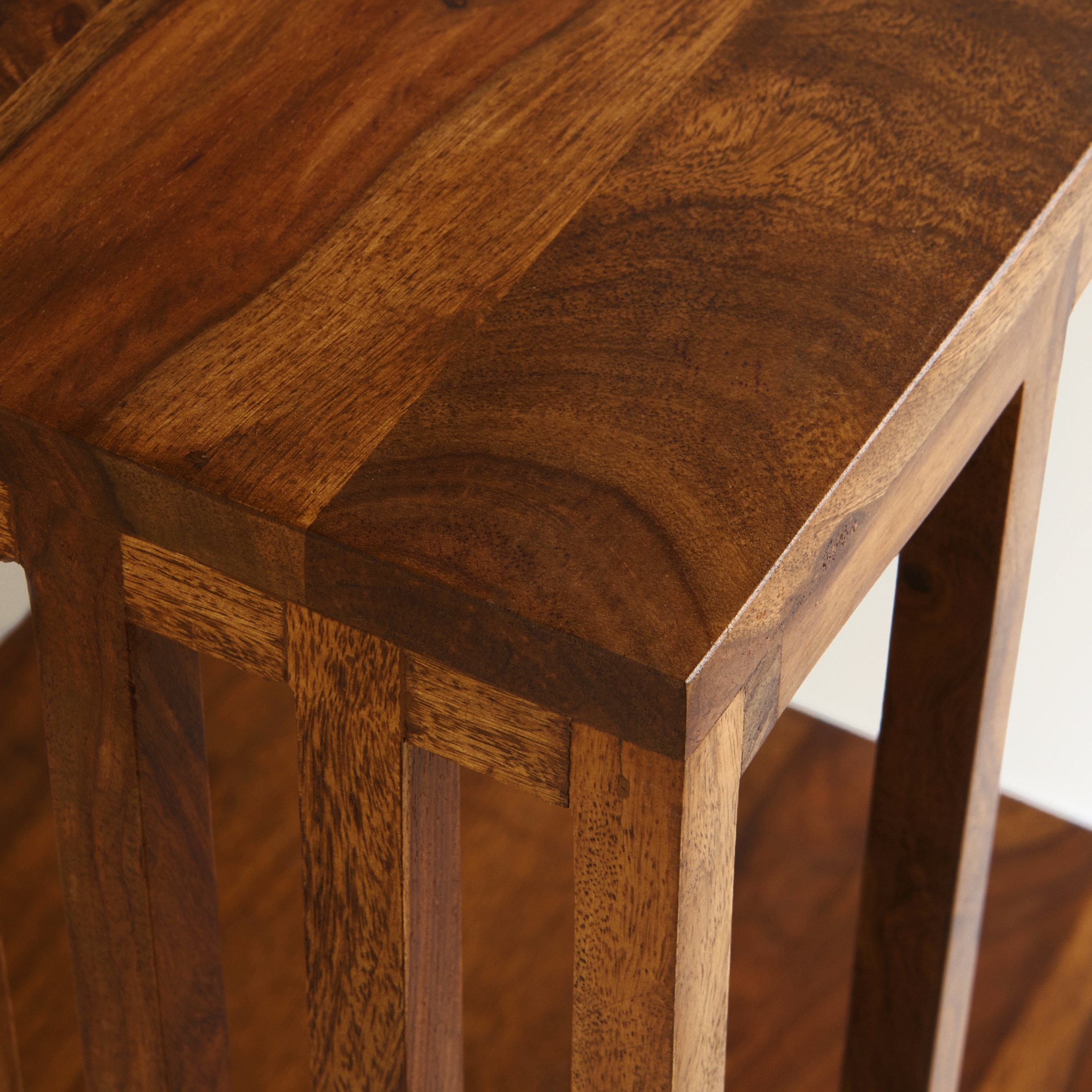 Mesa auxiliar de madera de palisandro Bruno C El Corte Inglés Natural-6