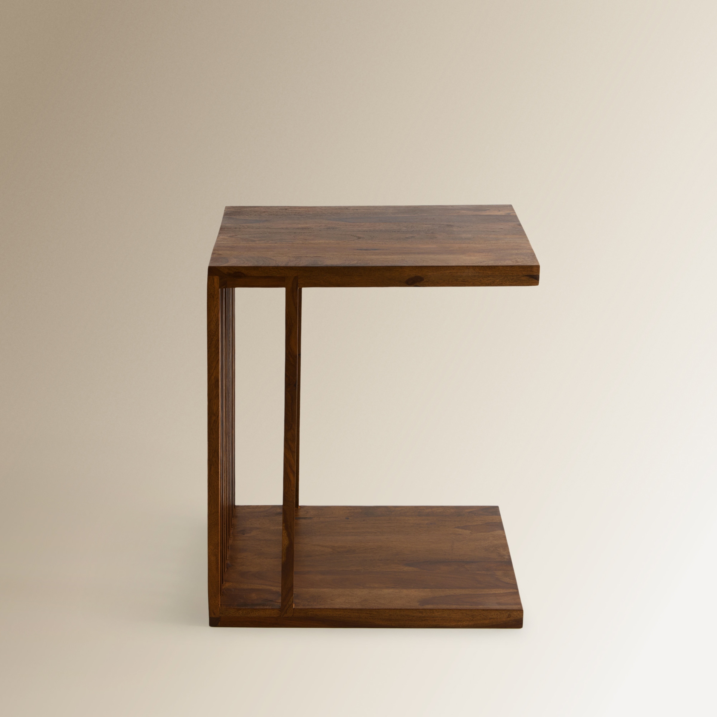 Mesa auxiliar de madera de palisandro Bruno C El Corte Inglés Natural-4