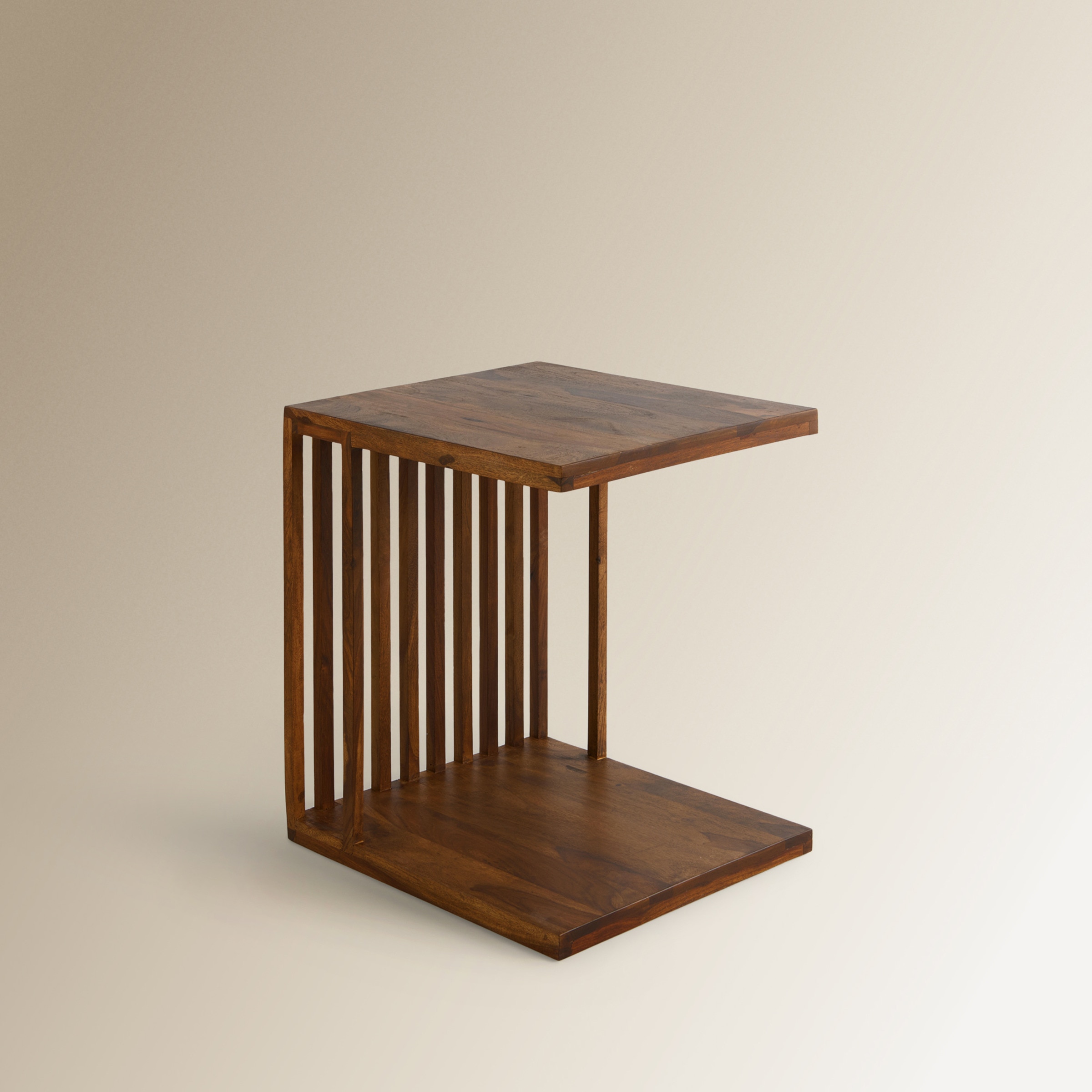Mesa auxiliar de madera de palisandro Bruno C El Corte Inglés Natural-1
