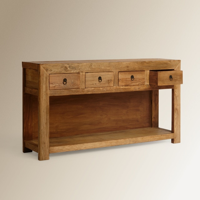 Imagen 0 de Mueble de madera de olmo reciclado con 4 cajones Opium El Corte Inglés
