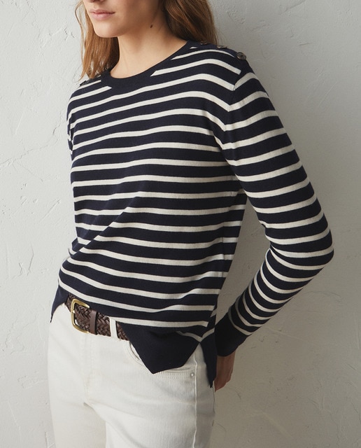Imagen 0 de Jersey básico de mujer con cuello barco
