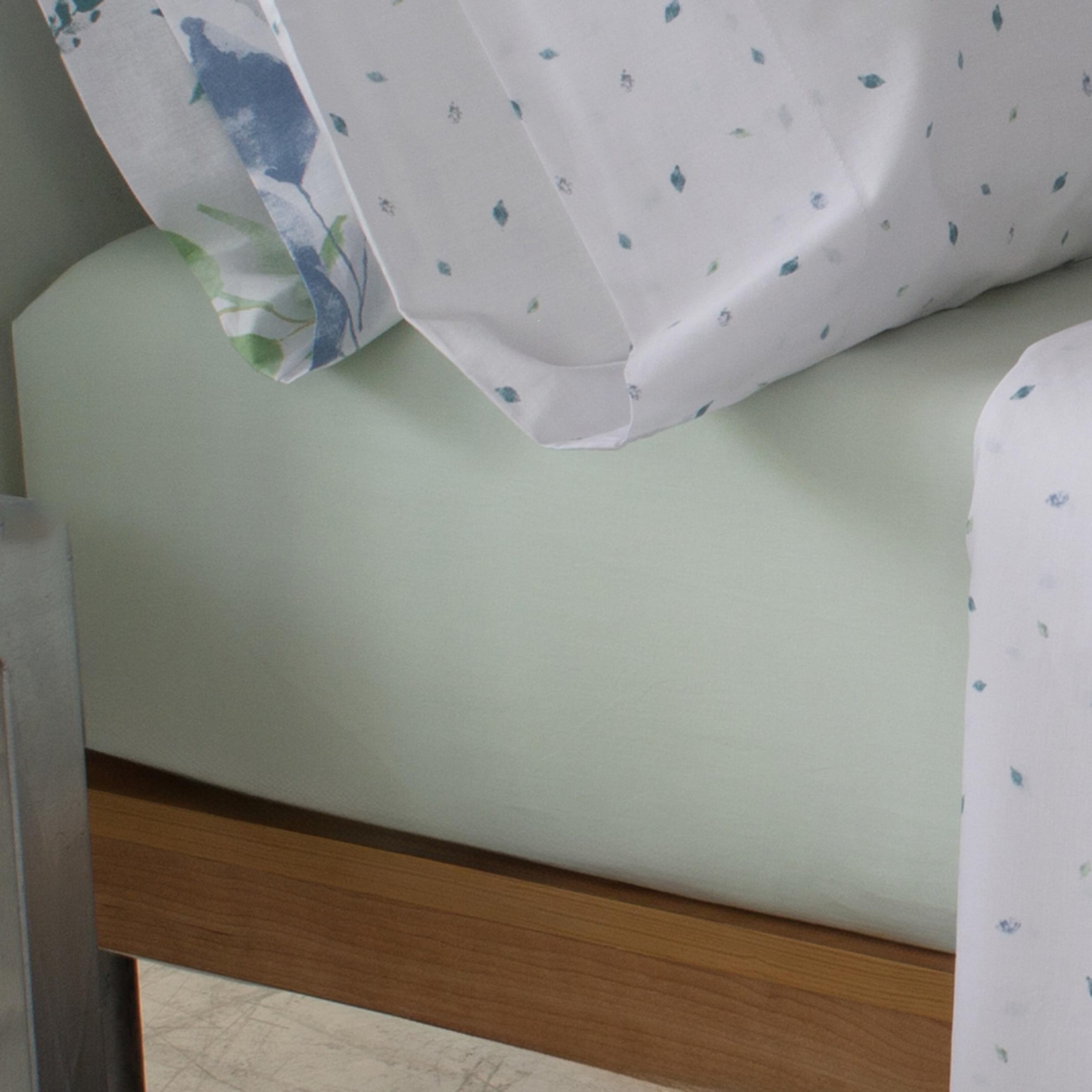 Lençol de Baixo de Algodão Blois Verde-2