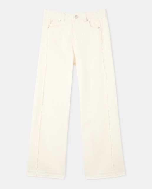 Imagem 0 de Jeans com Cortes e Costura à Frente
