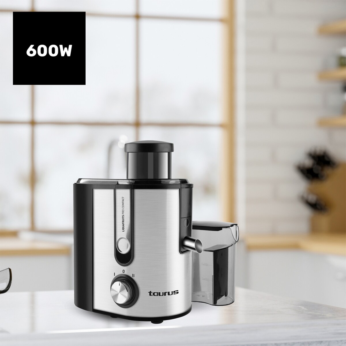 Liquadora Taurus Liquafruits Pro Compact con 2 velocidades Acero Inox-3