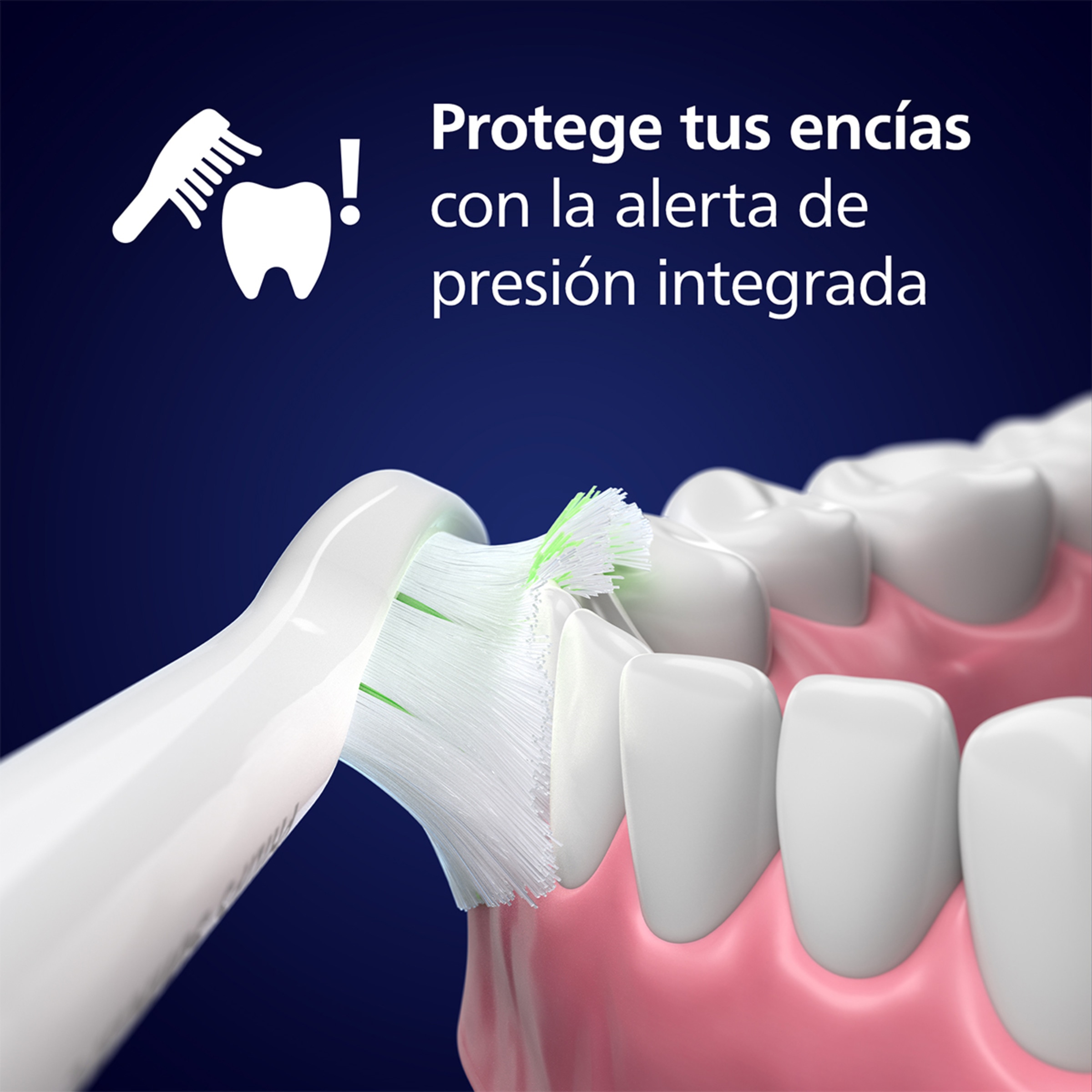 Cepillo de dientes eléctrico Philips Sonicare 3100, tecnología sónica, sensor de presión Blanco-3