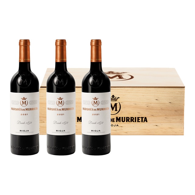 Imagen 0 de Estuche vinos tintos Marqués de Murrieta Reserva 2021 Rioja