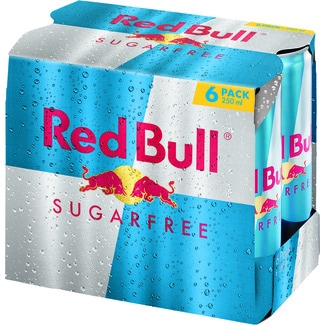 bebida energética Sugar Free pack 6 latas 25 cl - Red Bull