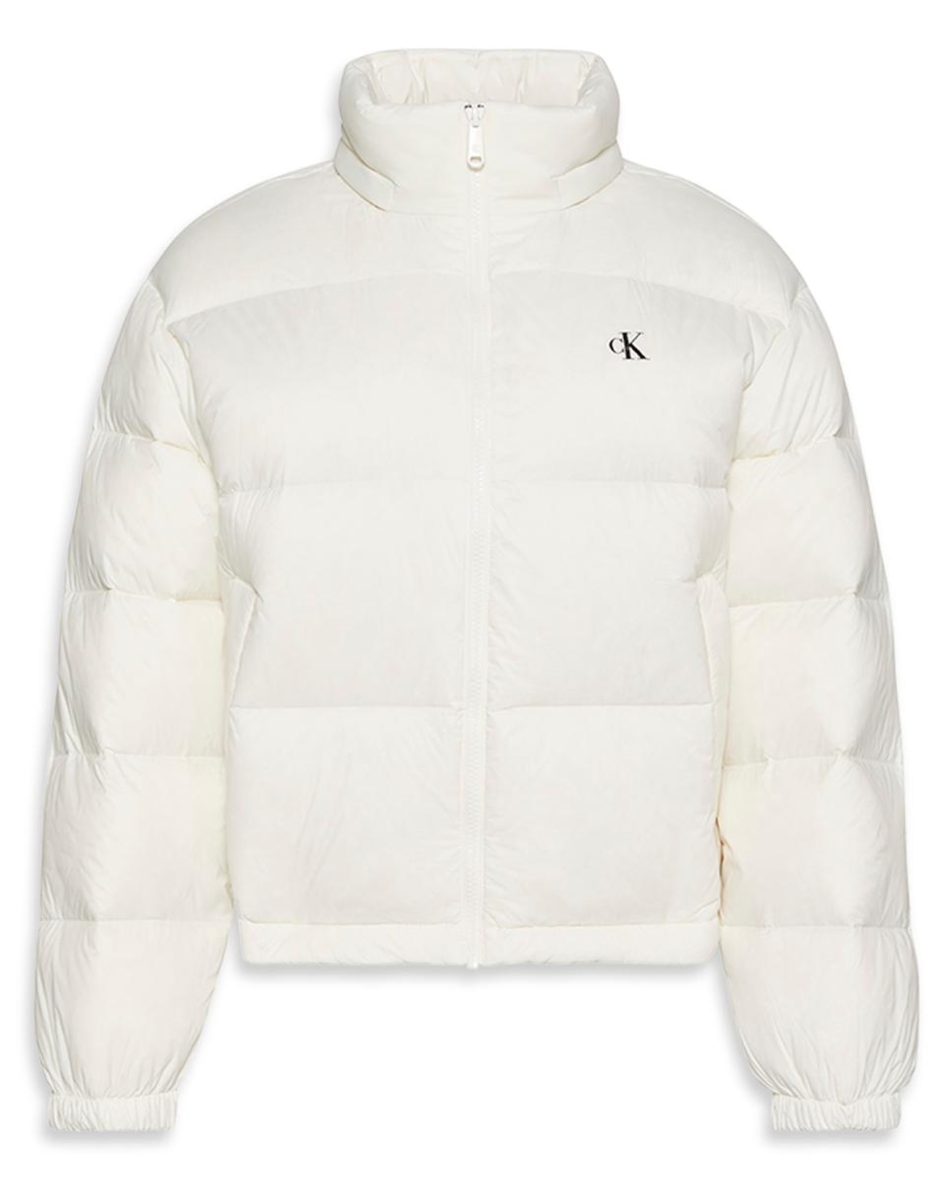 Casaco Puffer com Logótipo Branco-6