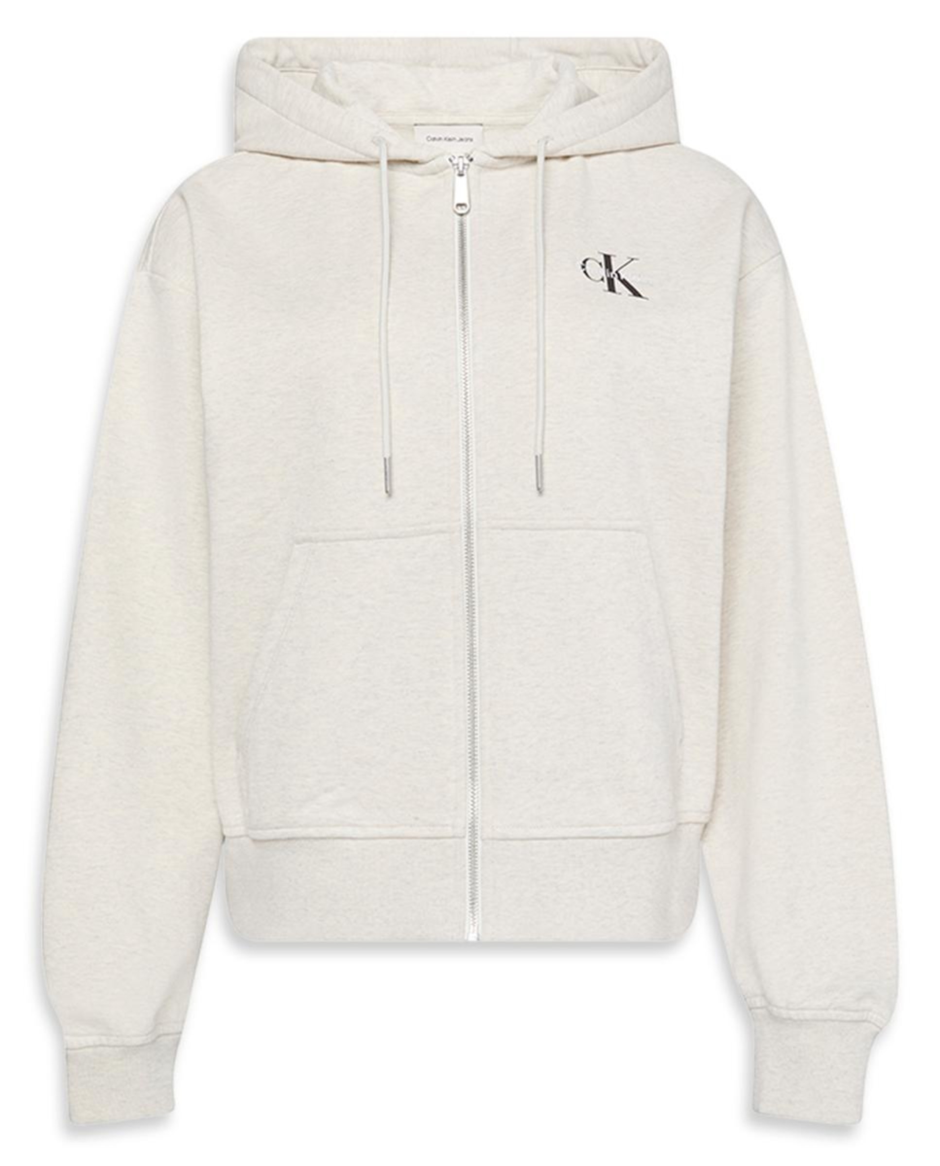 Sweatshirt com Capuz e Fecho de Correr Creme-6