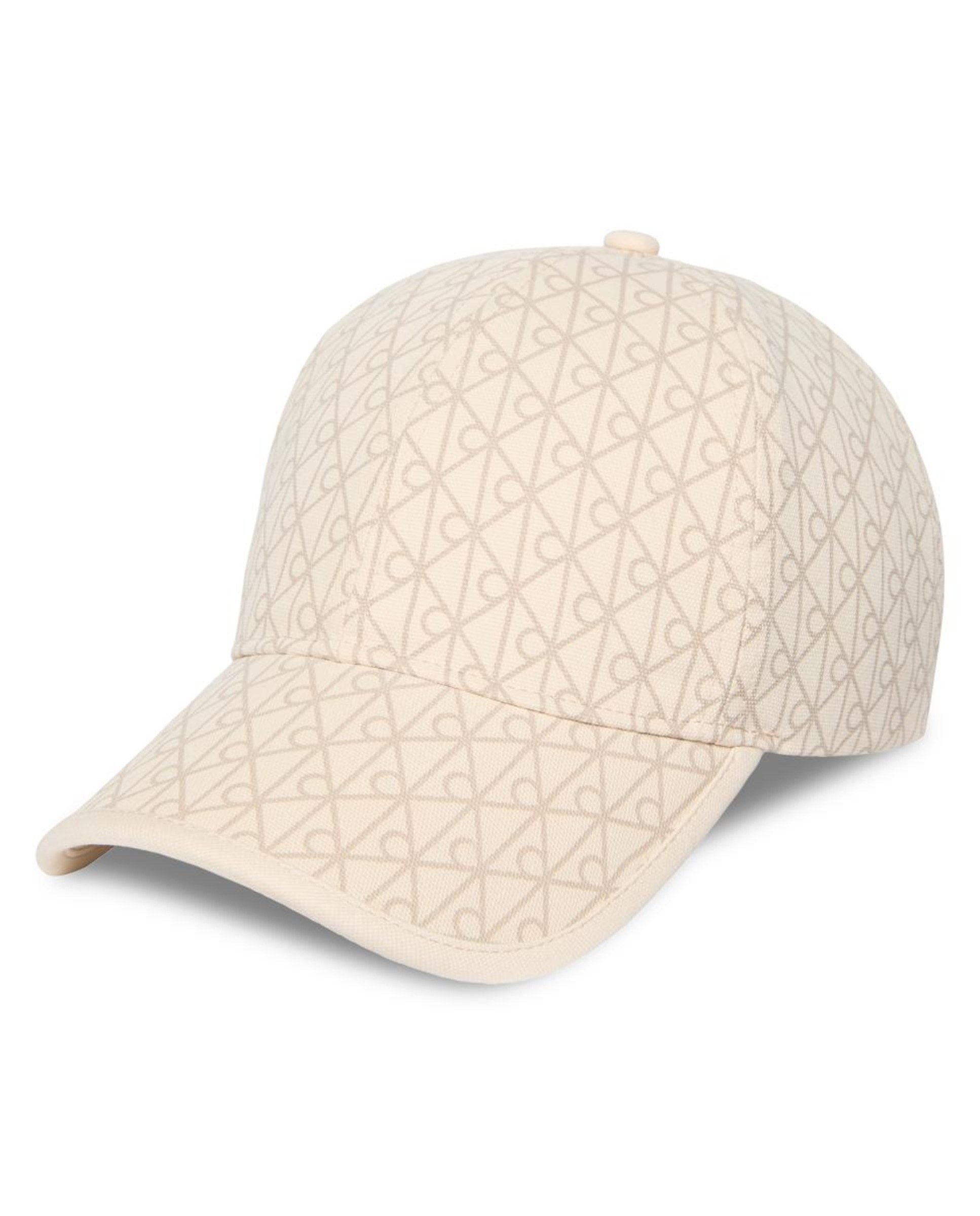 Boné com Logótipo Estampado Creme-4