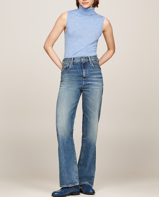 Imagen 0 de Jersey de mujer sin mangas y con cuello alto