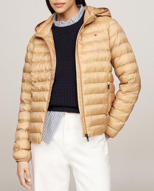 Imagen 0 de Chaqueta plumífera de mujer con cierre de cremallera y capucha