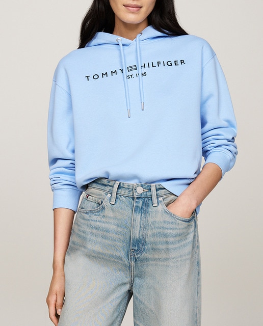 Imagen 0 de Sudadera de mujer con cuello redondo y capucha