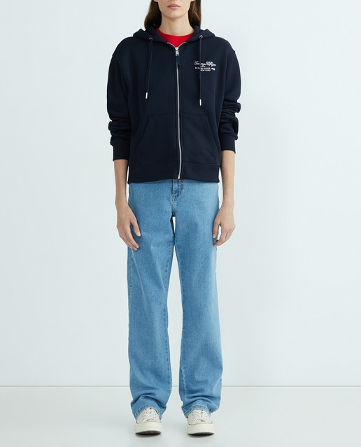 Imagen 0 de Sudadera de mujer con cierre de cremallera y capucha