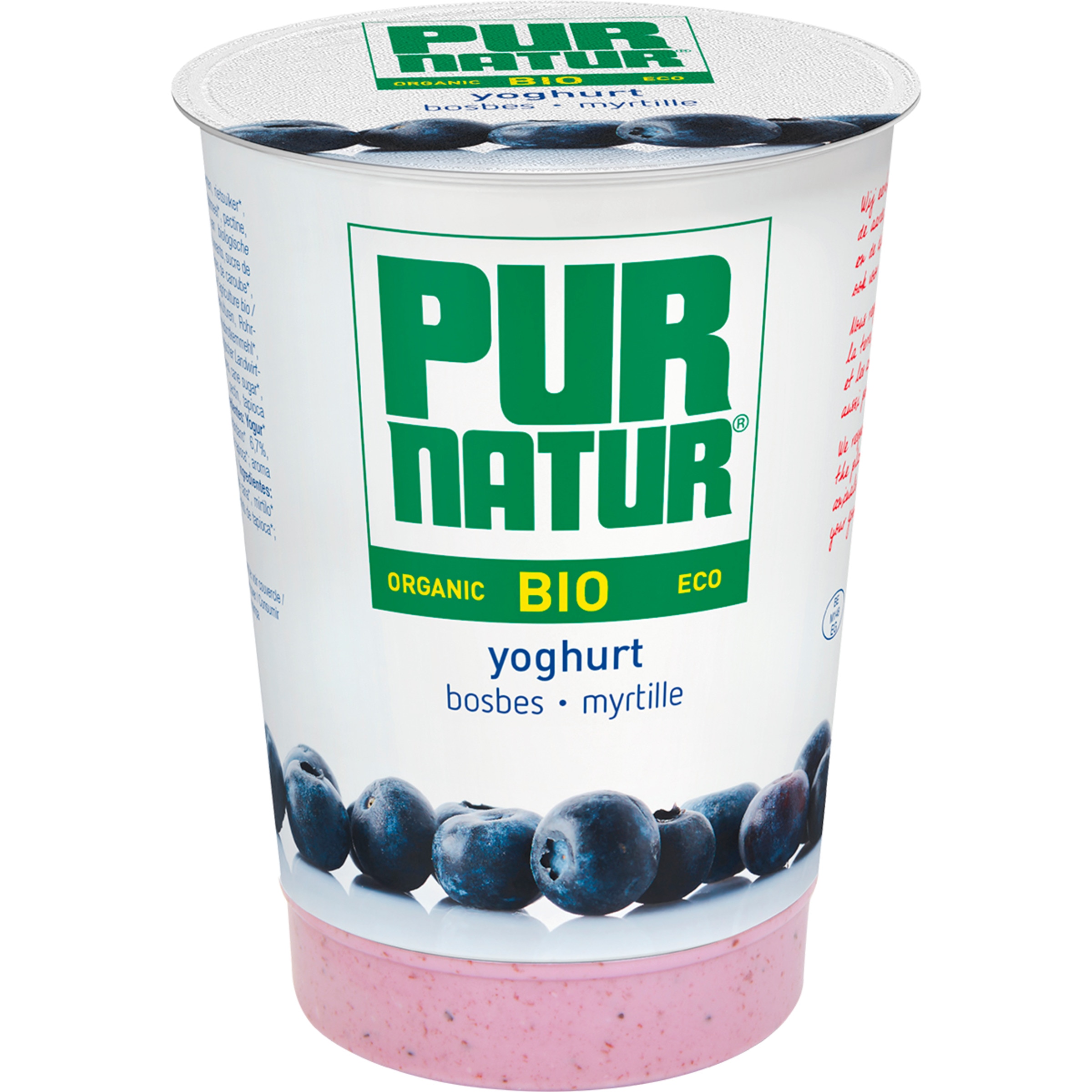 Iogurte Pedaços Mirtilo embalagem 500 g