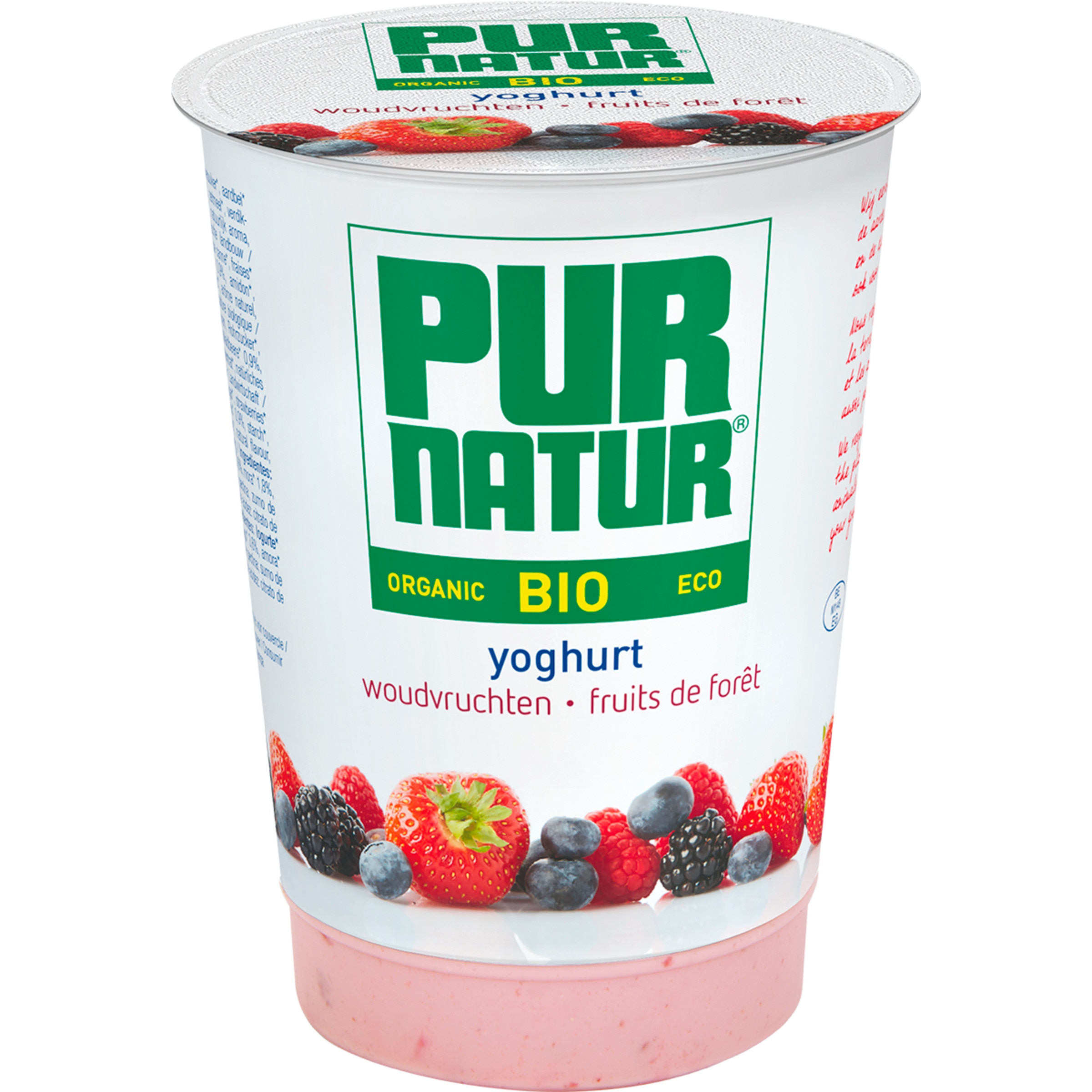 Iogurte de Pedaços Frutos dos Bosques embalagem 500 g