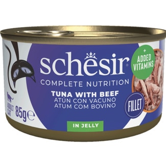 Alimento Húmido para Gato Atum e Carne lata 140 g - Schesir