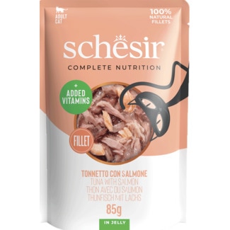 Alimento Húmido para Gato Atum e Salmão embalagem 85 g - Schesir